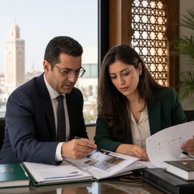 Dossier de sinistre d’entreprise analysé dans un cabinet juridique marocain